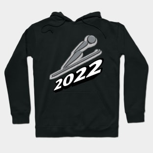 Alpine Ski - 2022 Olympic Winter Sports Lover -  Snowboarding - Graphic Typography Saying Hoodie